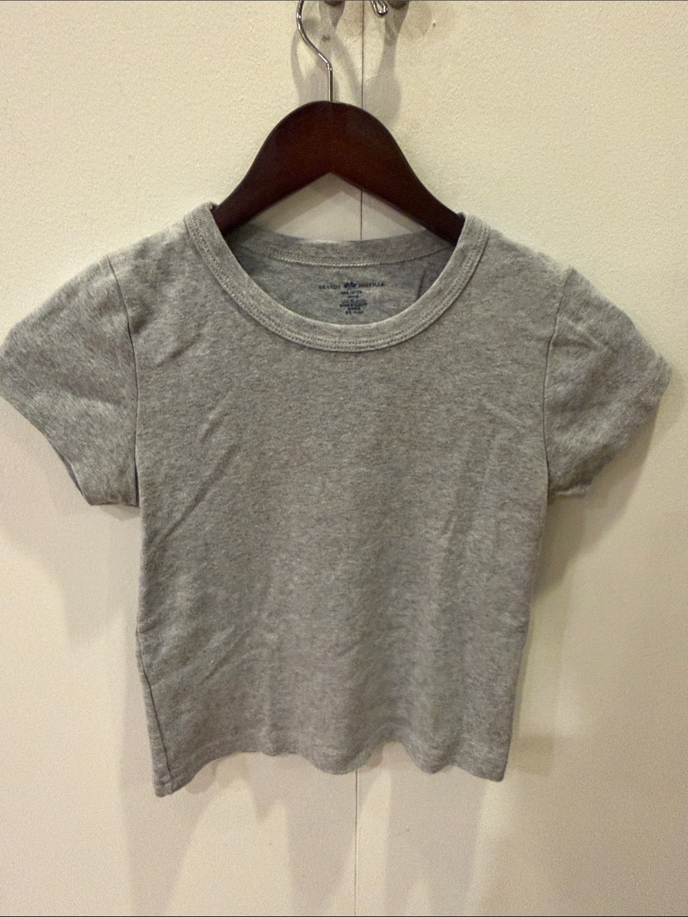 Brandy Melville Heather Gray Short Sleeve Tee